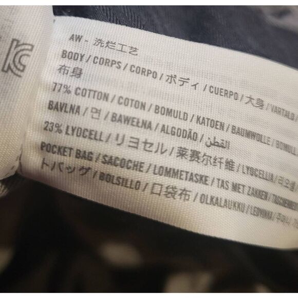 Abercrombie & Fitch Jeans Women's 33 Grey High Rise Curve Love Loose Studded - Picture 4 of 5